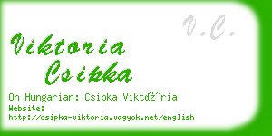 viktoria csipka business card